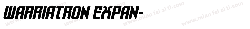 warriatron Expan字体转换